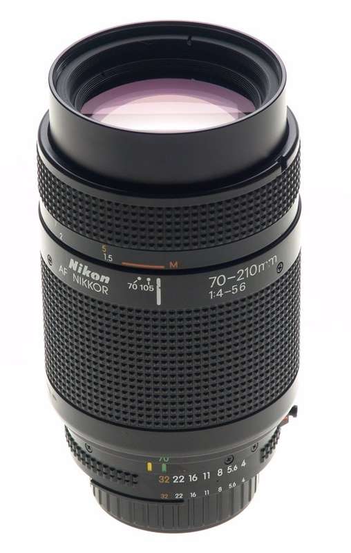 NIKON CAMERA ZOOM LENS 1:4-5.6 f=70-210mm AF NIKKOR EXCELLENT CONDITION CAPS NR