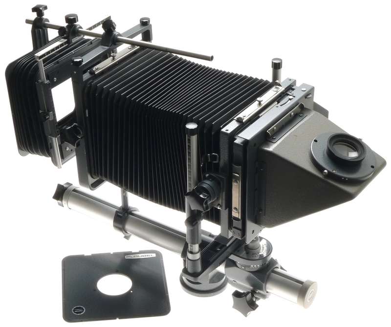 PLAUBEL 4x5 MEDIUM FORMAT FIELD CAMERA MONORAIL COMPENDIUM VIEWFINDER SHIFT TILT