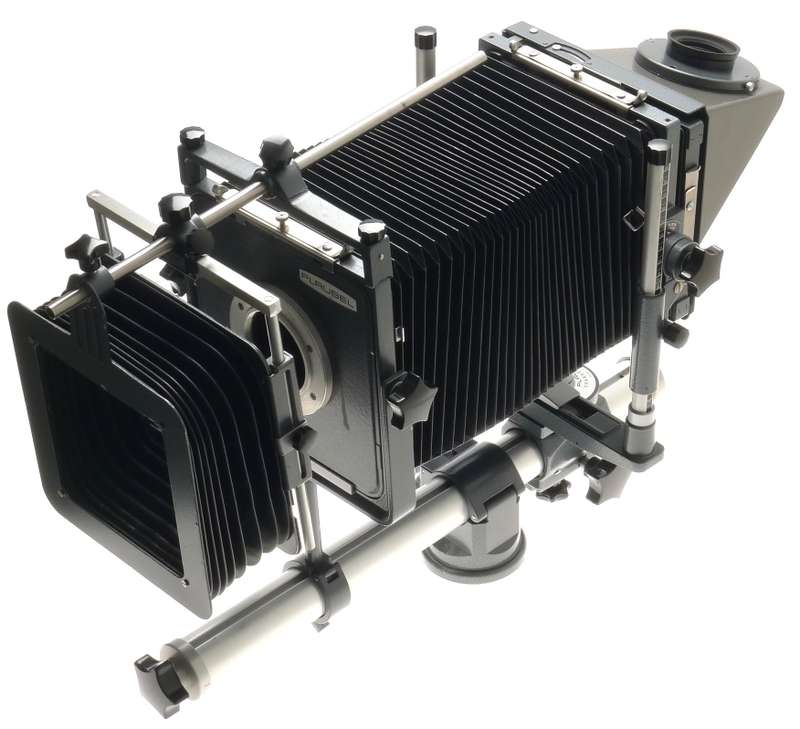 PLAUBEL 4x5 MEDIUM FORMAT FIELD CAMERA MONORAIL COMPENDIUM VIEWFINDER SHIFT TILT