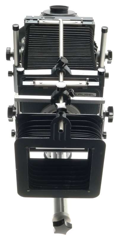 PLAUBEL 4x5 MEDIUM FORMAT FIELD CAMERA MONORAIL COMPENDIUM VIEWFINDER SHIFT TILT