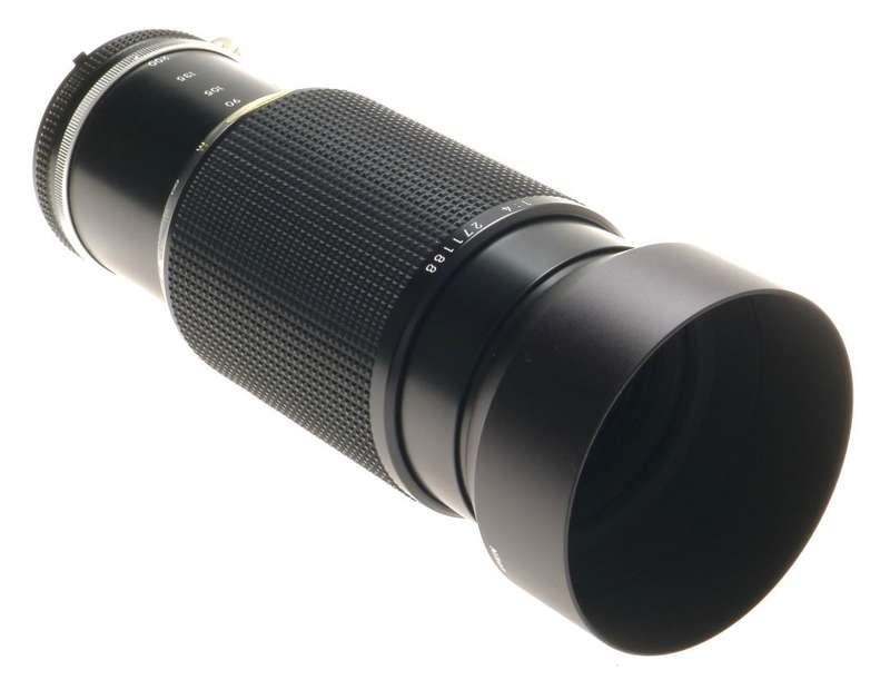 AI-S NIKON ZOOM-NIKKOR 80-200mm 1:4 SLR CAMERA LENS HN-23 LENS HOOD CAPS PERFECT