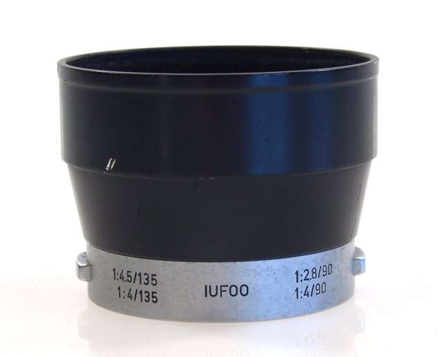 LEICA HOOD BLACK IUFOO 4/135 2.8/90 LENS SHADE ELMAR NR