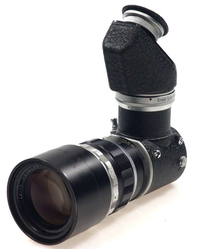 LEICA VISOFLEX TELYT 1:4/200mm f=200mm CAP CASE RARE NR
