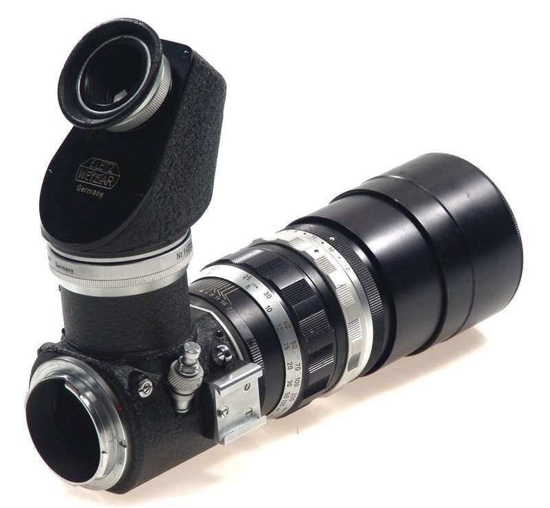 LEICA VISOFLEX TELYT 1:4/200mm f=200mm CAP CASE RARE NR