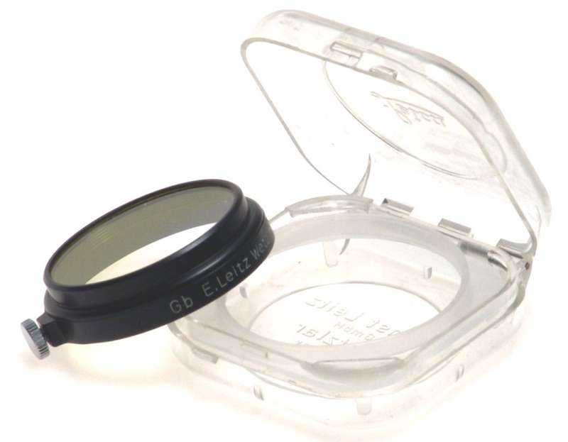 LEITZ WETZLAR Gb YELLOW GRADED FILTER RARE CASED NR