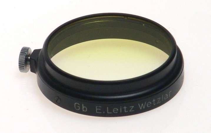 LEITZ WETZLAR Gb YELLOW GRADED FILTER RARE CASED NR