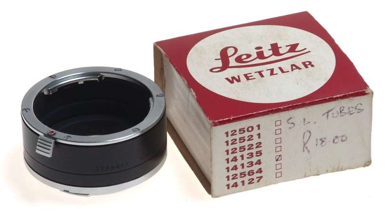 LEITZ 14134 LEICAFLEX SL TUBE ADAPTER MOUNT MINT CONDITION WITH BOX