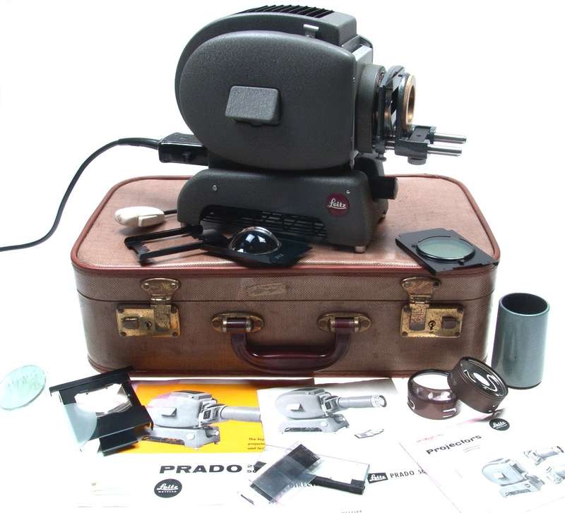 PRADO 500 SLIDE PROJECTOR LEITZ VINTAGE XTRAS MANUAL NR