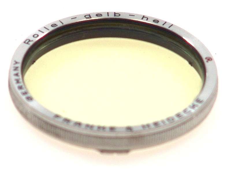 GELB-HELL-ROLLEI R ROLLEIFLEX TLR CAMERA LENS FILTER NR