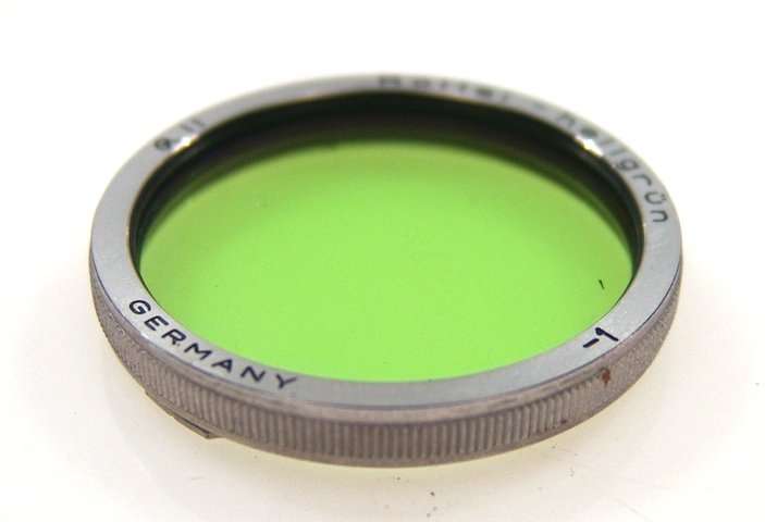 HELLGRUN TLR ROLLEIFLEX FILTER GREEN RII -1 CASE ROLLEI