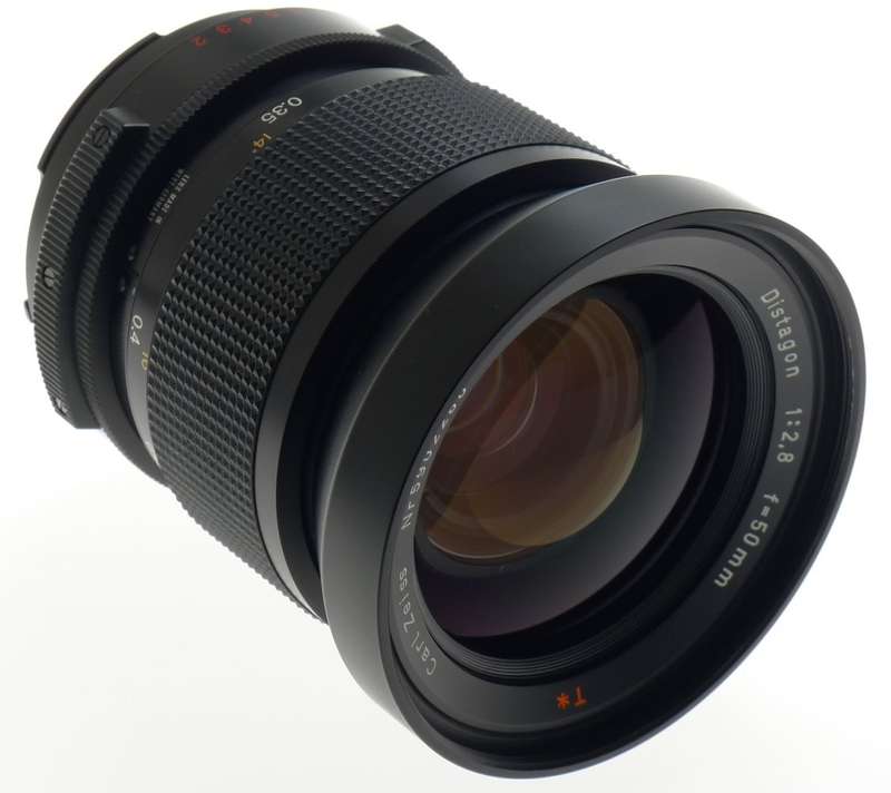 HASSELBLAD 2000FC LENS DISTAGON 2.8/50mm F f=50mm T* ZEISS CAPS HOOD FILTER MINT