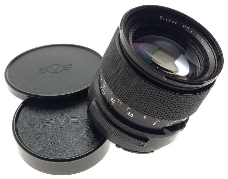 HASSELBLAD LENS SONNAR 2.8/150mm F f=150mm T* ZEISS CAPS MINT FITS 2000FC SHARP
