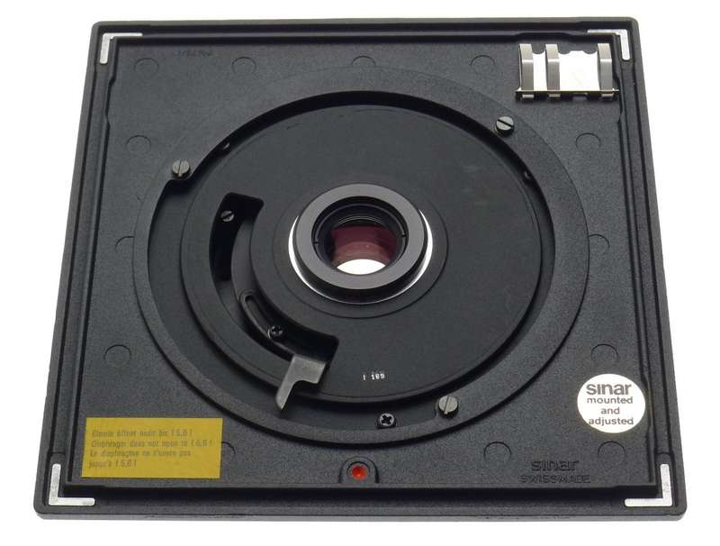SINAR LENS BOARD RODENSTOCK APO-RONAR 1:9 f=150mm MC 4x5 CAMERA LENS 1:9/150mm