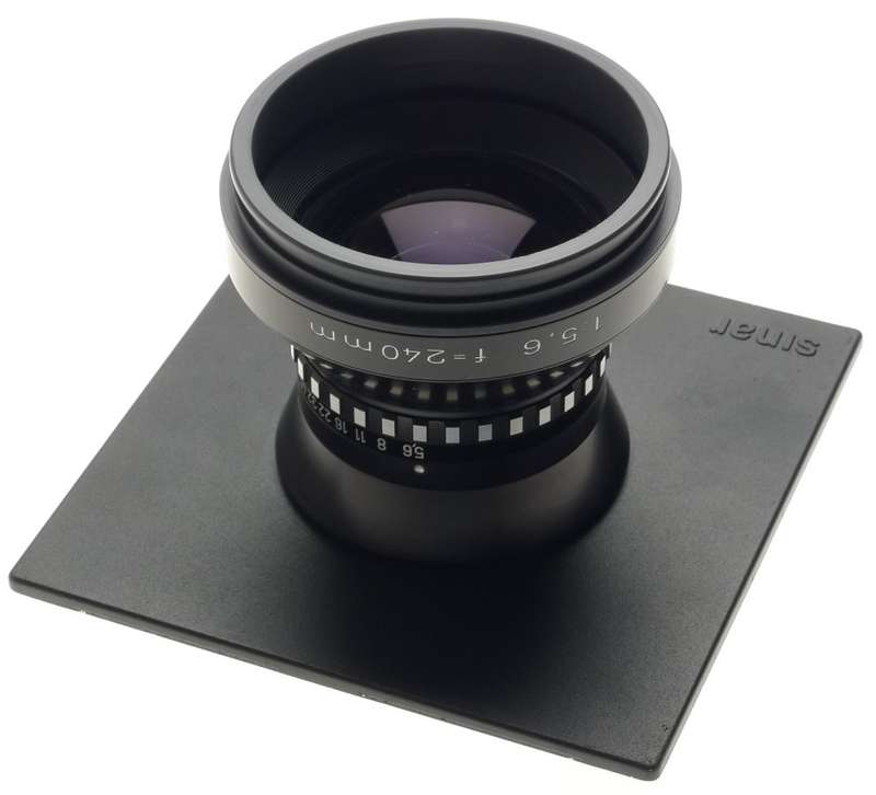 SINAR SIRONAR 5.6 f=240mm RODENSTOCK CAMERA 4x5 IN LENS BOARD 5.6/240mm SHARP NR