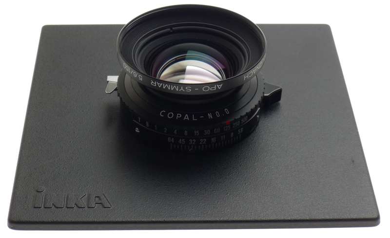 SCHNEIDER APO-SYMMAR 5.6 f=150mm LENS COPAL No.0 SHUTTER INKA BOARD 5.6/150 MINT