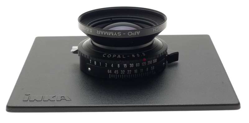 SCHNEIDER APO-SYMMAR 5.6 f=150mm LENS COPAL No.0 SHUTTER INKA BOARD 5.6/150 MINT