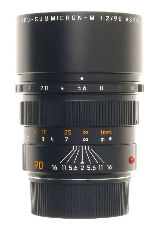 APO-SUMMICRON-M 1:2/90 mm ASPH. 6-Bit MINT 11884 M9 MONOCHROME f=90mm LEICA LENS