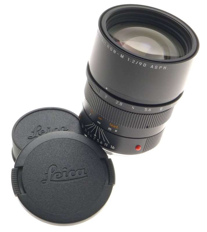 APO-SUMMICRON-M 1:2/90 mm ASPH. 6-Bit MINT 11884 M9 MONOCHROME f=90mm LEICA LENS