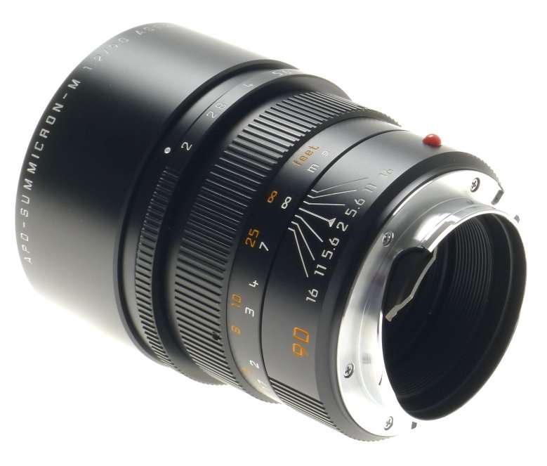 APO-SUMMICRON-M 1:2/90 mm ASPH. 6-Bit MINT 11884 M9 MONOCHROME f=90mm LEICA LENS