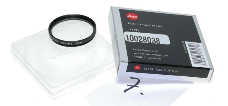 Leica Filter E39 Uva 13131 box Filtre 39mm item 7