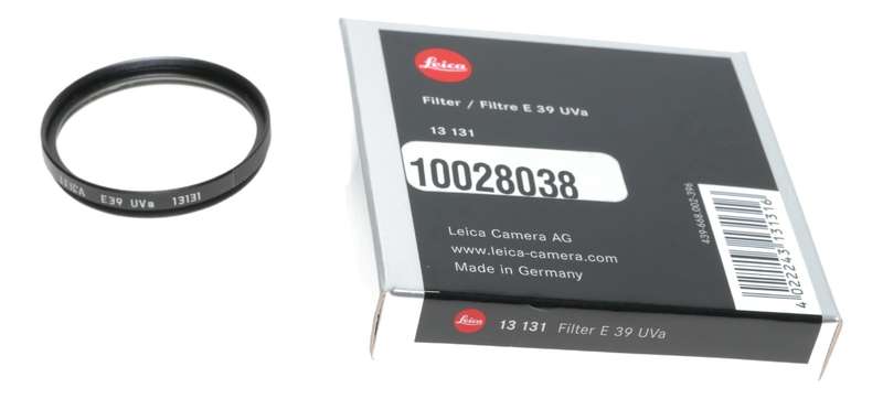 Leica Filter E39 Uva 13131 box Filtre 39mm item 7