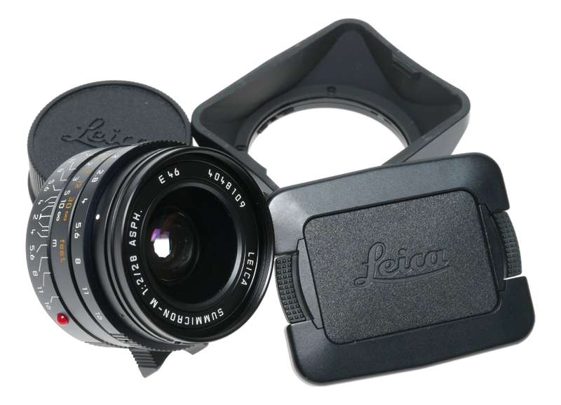 Leica Summicron-M 28 f/2 ASPH. Black 2/28mm f2 6-Bit Lens 11604 M10