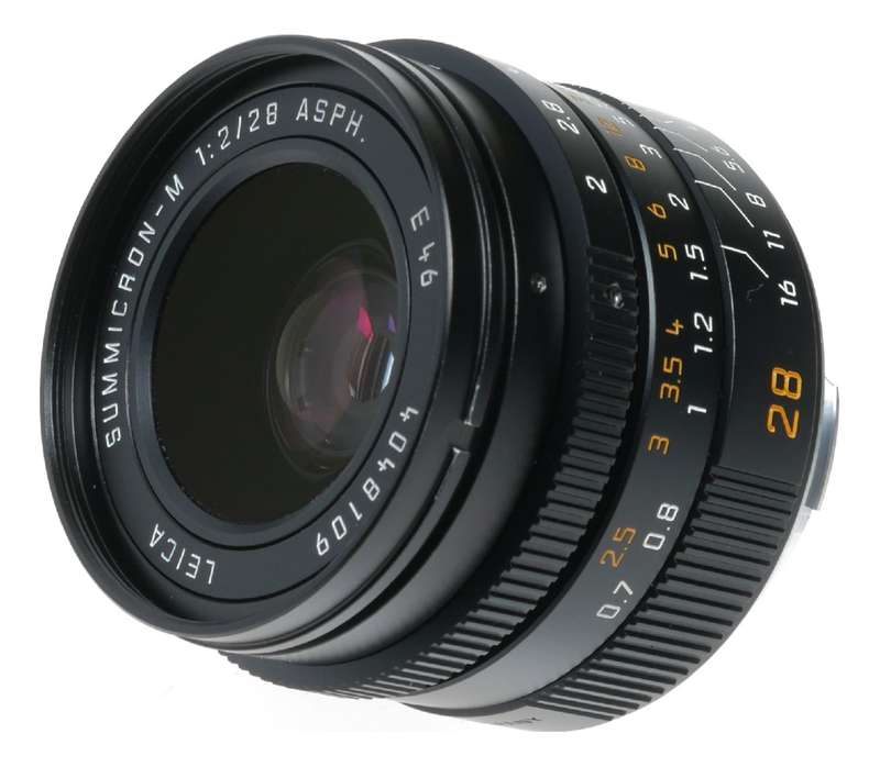 Leica Summicron-M 28 f/2 ASPH. Black 2/28mm f2 6-Bit Lens 11604 M10