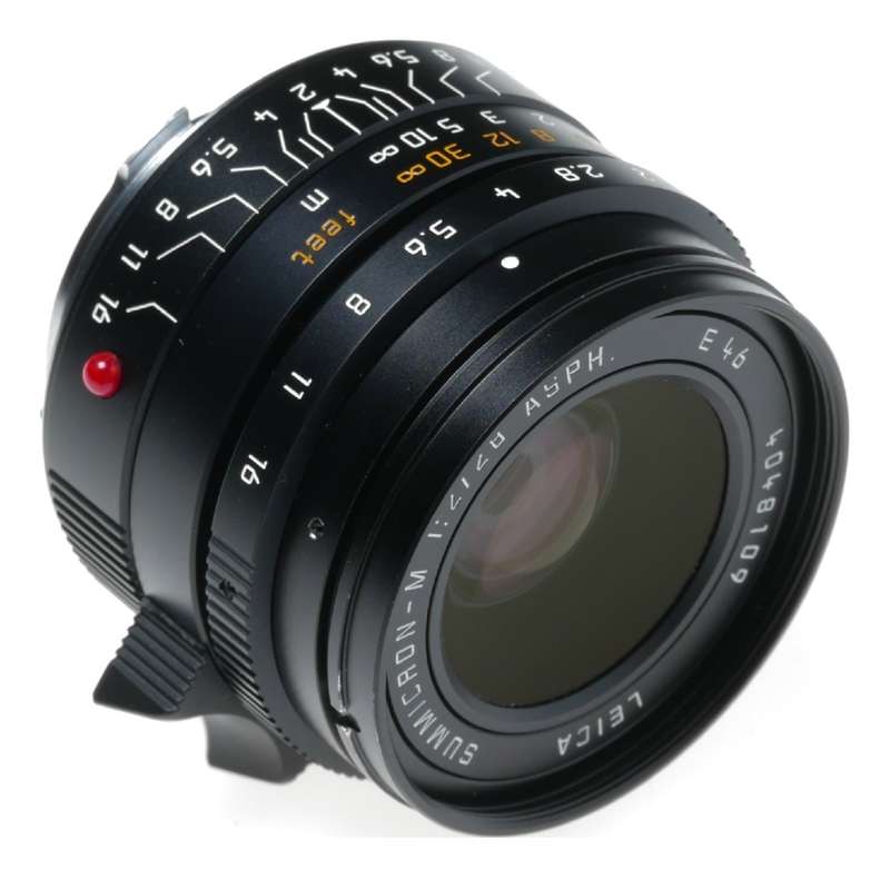 Leica Summicron-M 28 f/2 ASPH. Black 2/28mm f2 6-Bit Lens 11604 M10