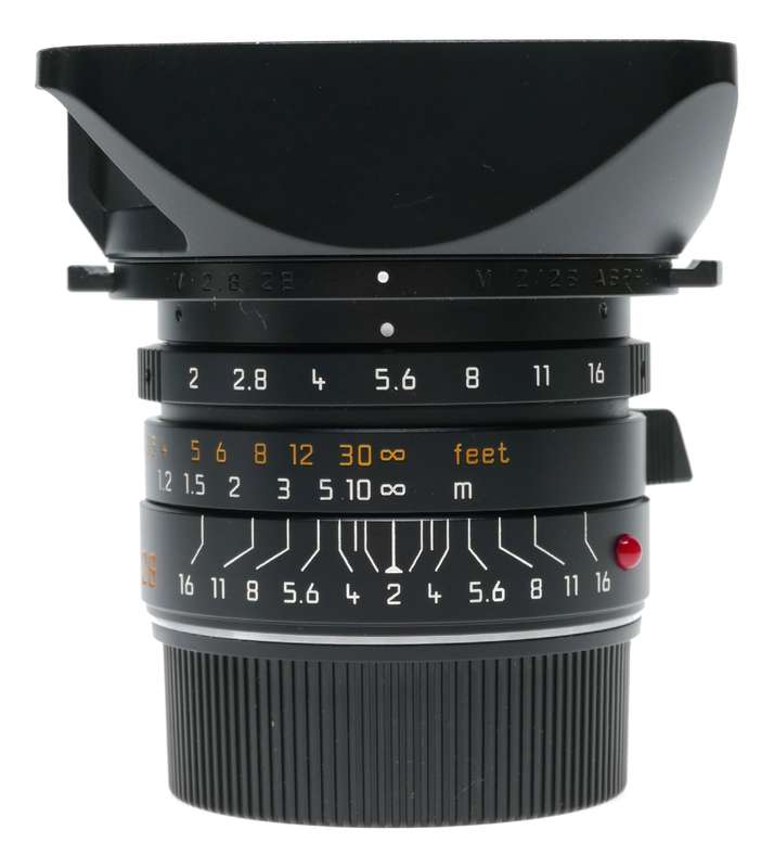 Leica Summicron-M 28 f/2 ASPH. Black 2/28mm f2 6-Bit Lens 11604 M10