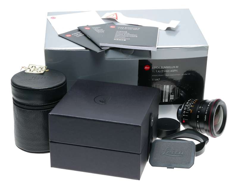 Leica Summilux-M 1:1.4/21mm ASPH 11647 camera lens boxed set f21 LNIB