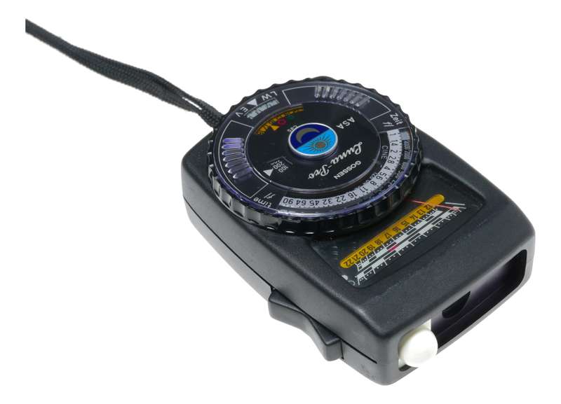 Gossen Lunar Pro Light Exposure meter black with carry case and strap