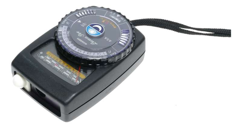 Gossen Lunar Pro Light Exposure meter black with carry case and strap
