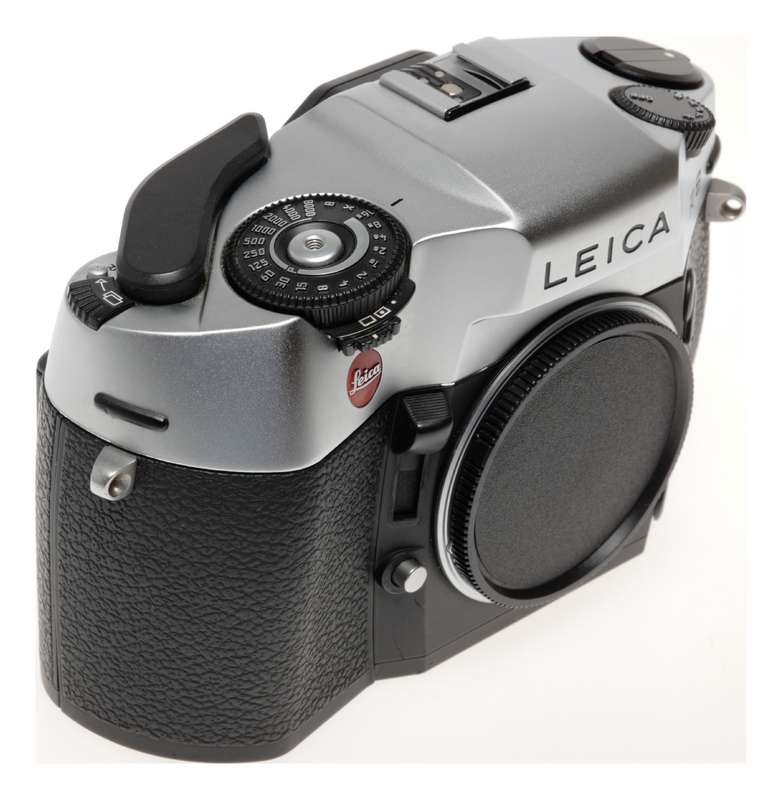 Leica R8 SLR 35mm film camera Sliver chrome body boxed 10080