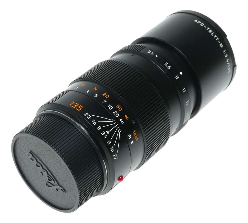 Leica APO-Telyt-M 1:3.4/135mm Lens - Black - With Case, Caps Filter!