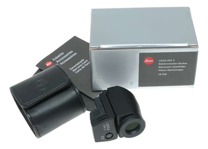 Leica EVF 2 Electronic Viewfinder - Original Box, Case & Papers - Excellent