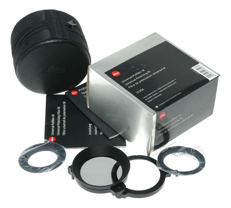 Leica Universal Polarizing Filter M (13 356) - Full Boxed Kit, E39, E46 Adapters