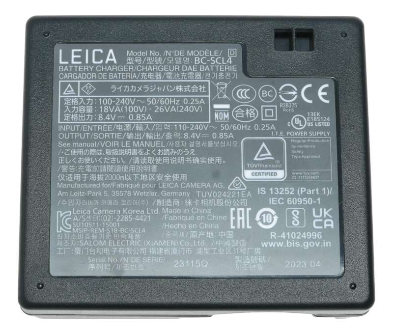 Leica BC-SCL4 Battery Charger - M10, Q2, SL Typ 601 - Genuine Original Boxed