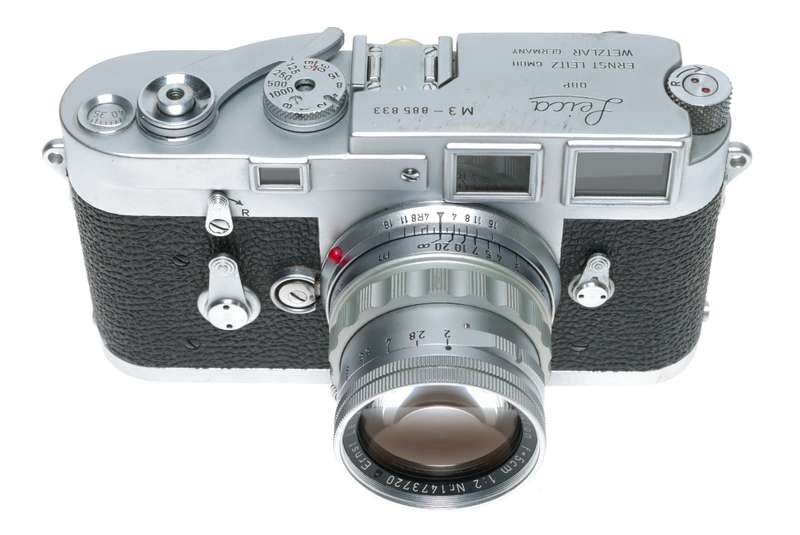 Leica M3 film camera with Summicron 2/50 prime lens Original L seal