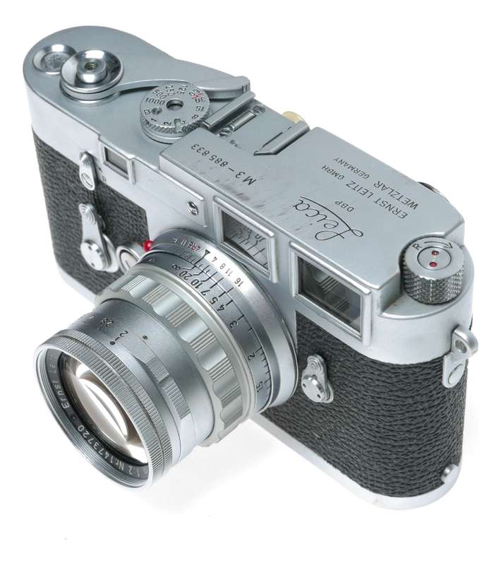 Leica M3 film camera with Summicron 2/50 prime lens Original L seal
