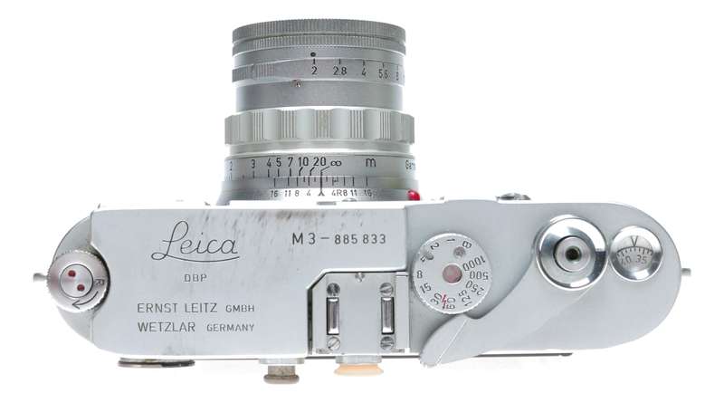 Leica M3 film camera with Summicron 2/50 prime lens Original L seal