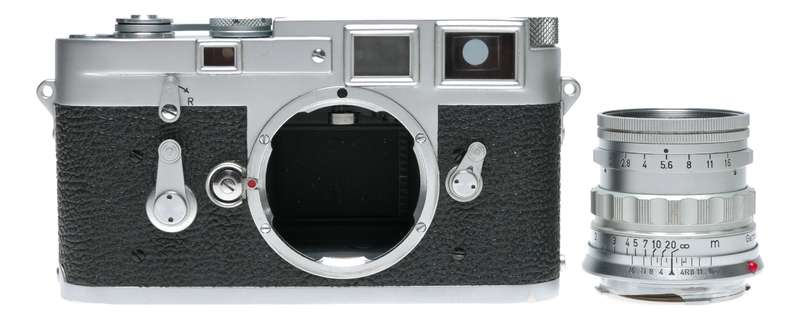 Leica M3 film camera with Summicron 2/50 prime lens Original L seal