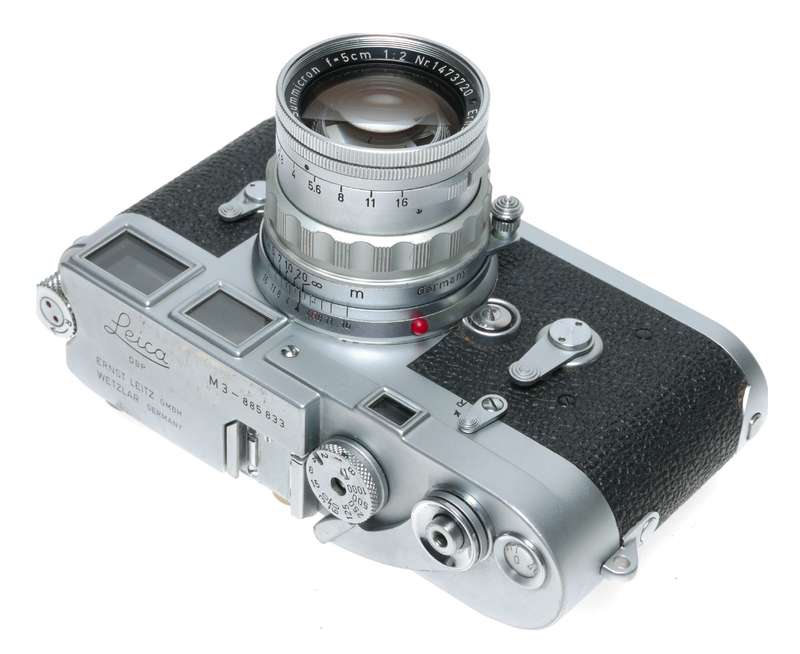 Leica M3 film camera with Summicron 2/50 prime lens Original L seal