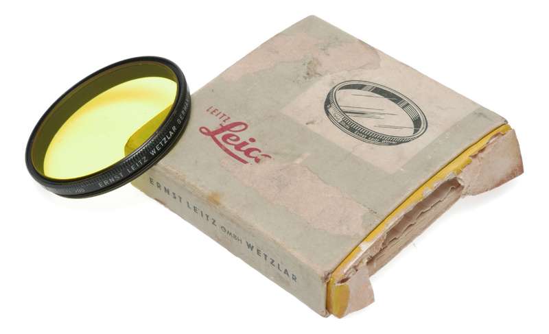 Ernst Leitz Wetzlar 1 Telyt 200 Yellow screw in filter with box