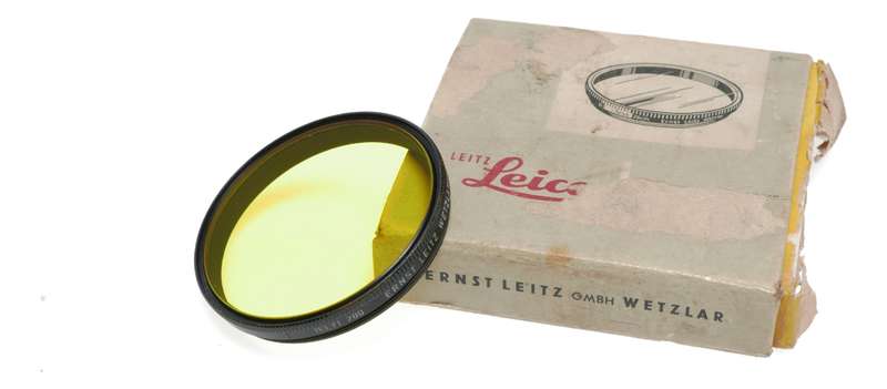 Ernst Leitz Wetzlar 1 Telyt 200 Yellow screw in filter with box