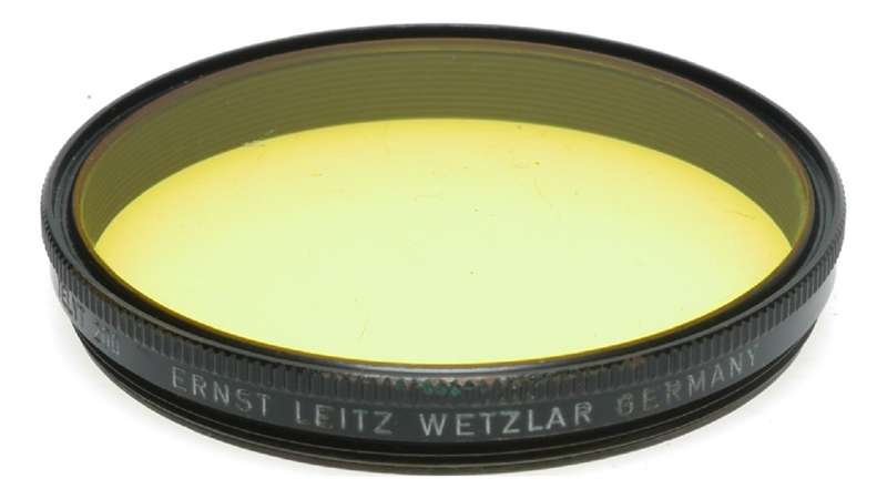 Ernst Leitz Wetzlar 1 Telyt 200 Yellow screw in filter with box