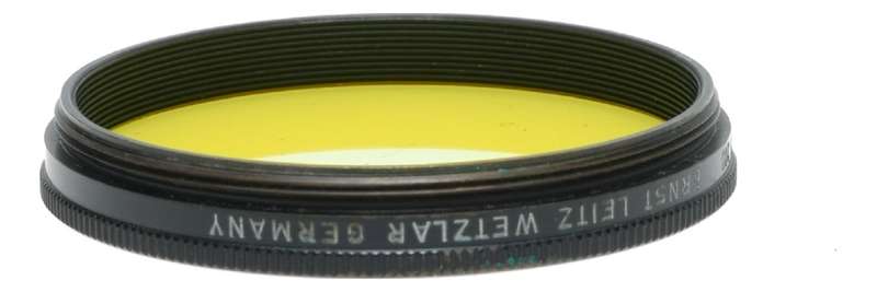 Ernst Leitz Wetzlar 1 Telyt 200 Yellow screw in filter with box