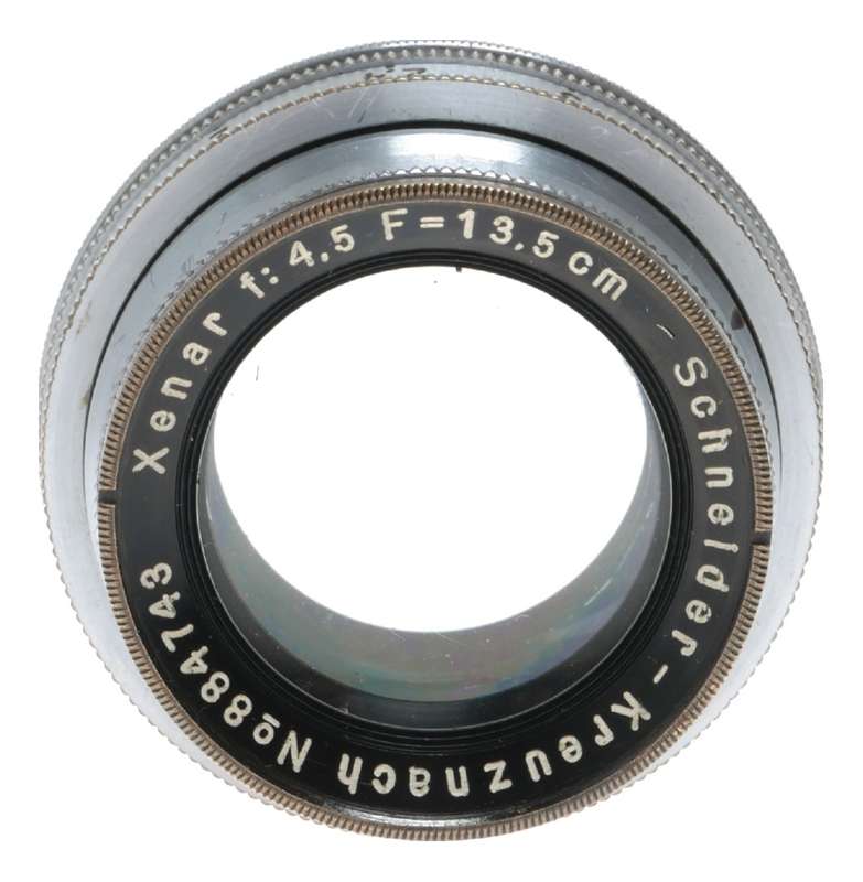 Xenar f:4.5 F=13,5cm Schneider 4.5/135mm f/4.5 vintage steel lens rare