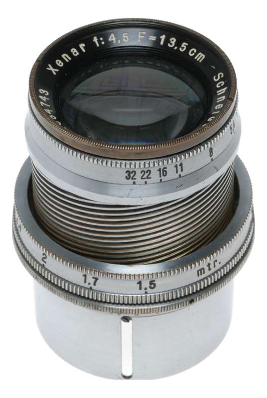 Xenar f:4.5 F=13,5cm Schneider 4.5/135mm f/4.5 vintage steel lens rare