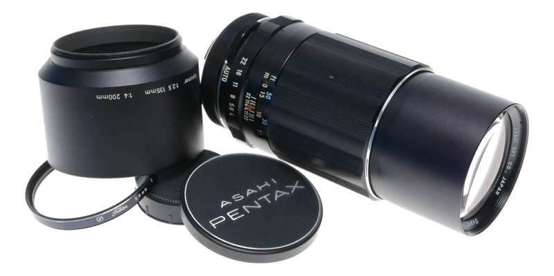 1:4/200 SMC Takumar f=200mm Super-Multi-Coated f/4 vintage SLR lens