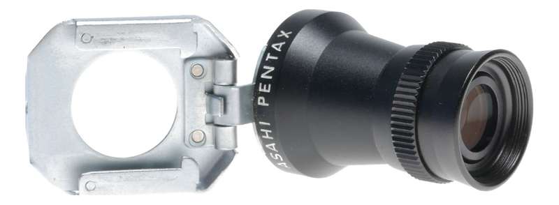 Asahi Pentax swing in and out critical focus viewfinder lens fits cold shu